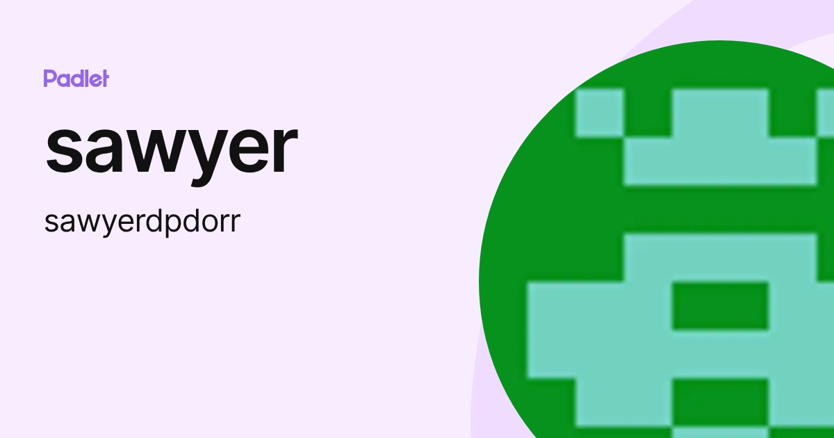 sawyer (sawyerdpdorr) profile | Padlet