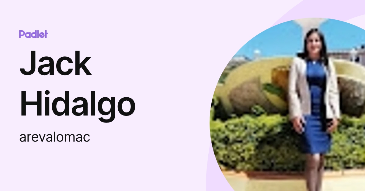 María del Carmen Arévalo Hidalgo (arevalomac) profile | Padlet