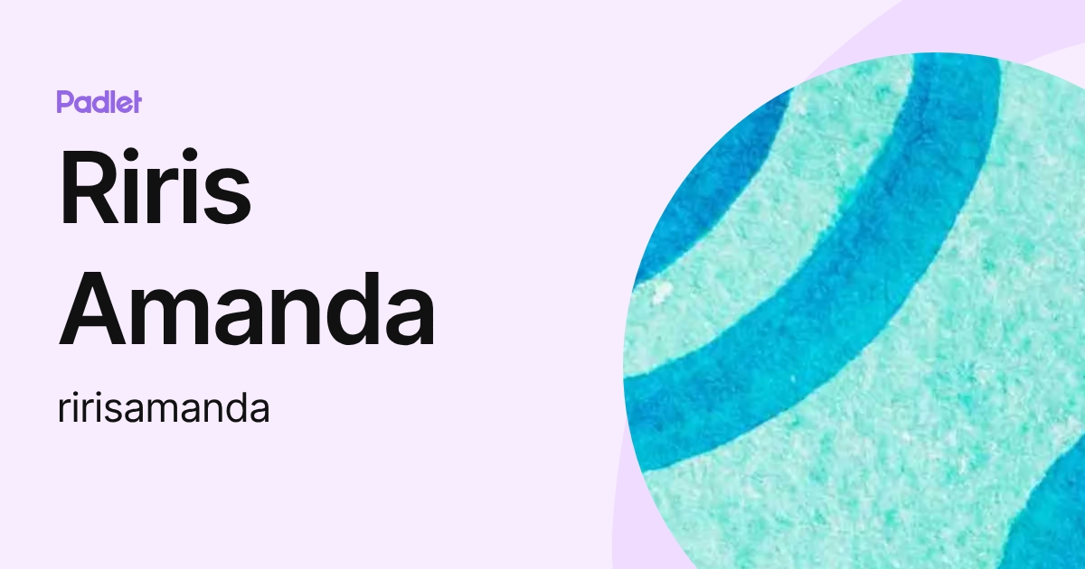 Riris Amanda (ririsamanda) profile | Padlet