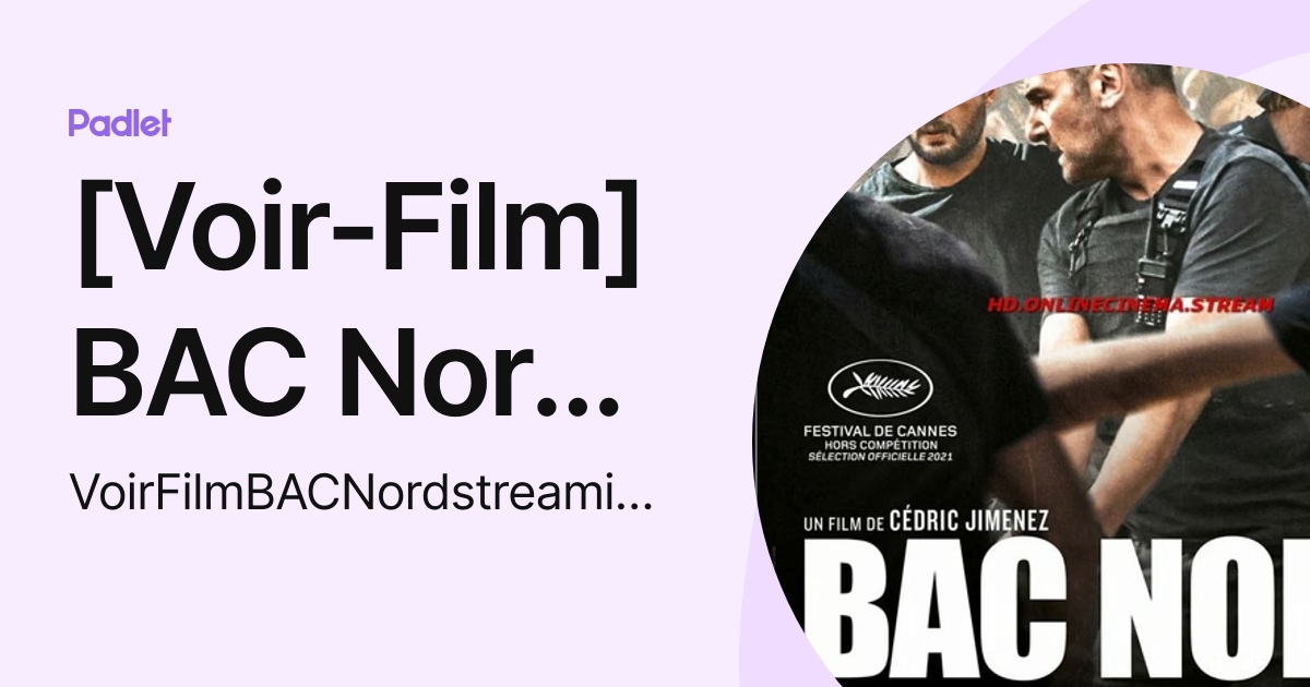 Bac Nord Film Streaming Vf Gratuit