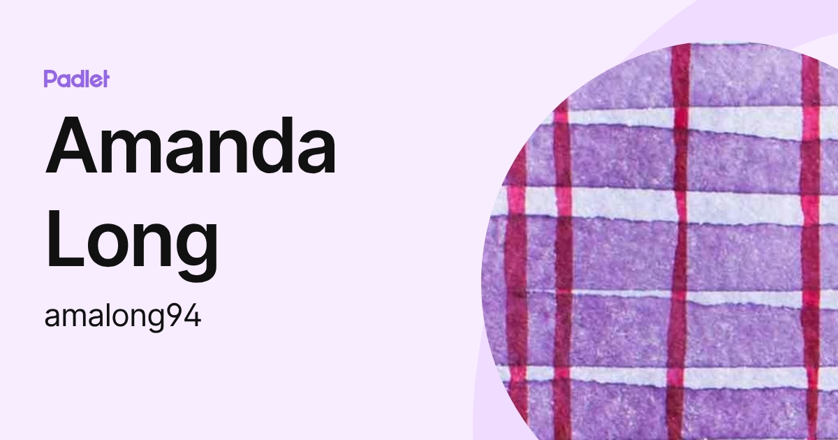 Amanda Long (amalong94) profile | Padlet