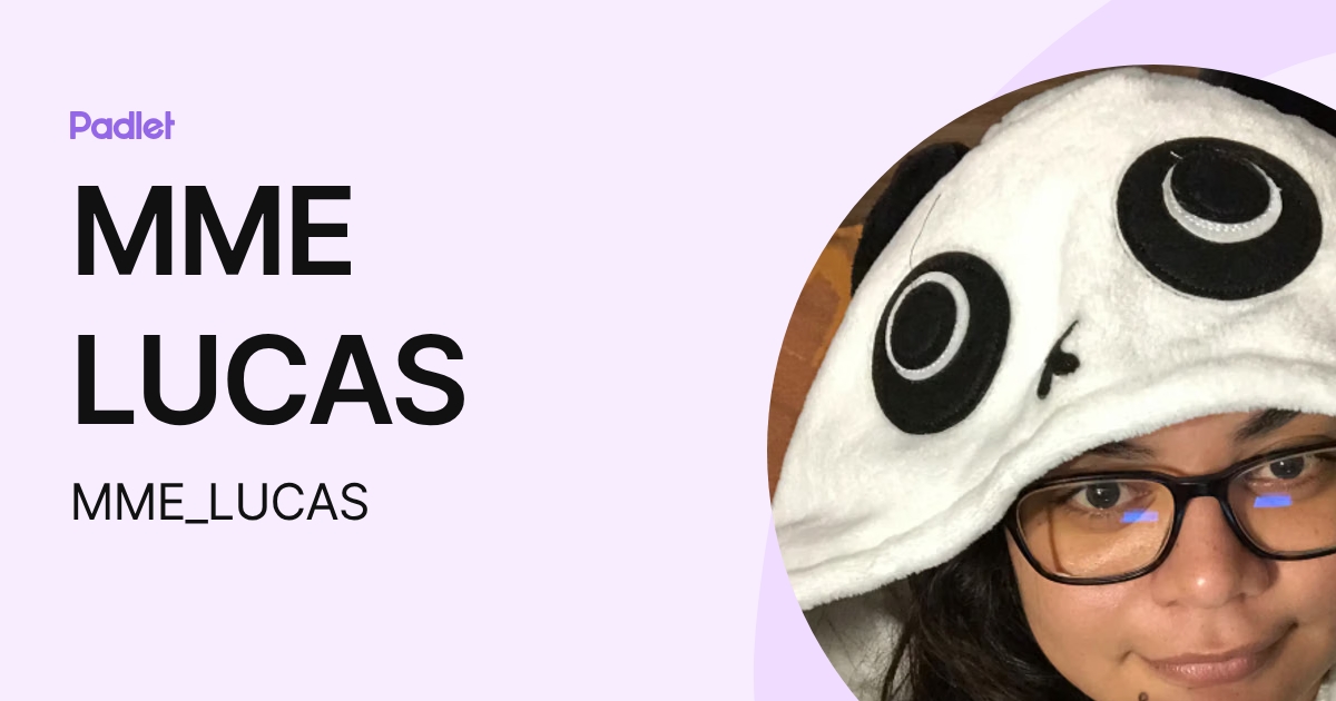 MME LUCAS (MME_LUCAS) profile | Padlet