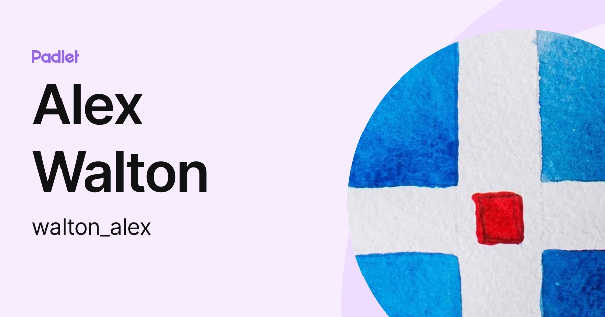 Alex Walton (walton_alex) profile Padlet