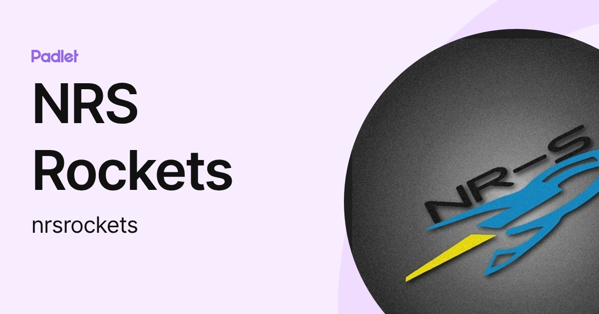 NRS Rockets (nrsrockets) profile | Padlet