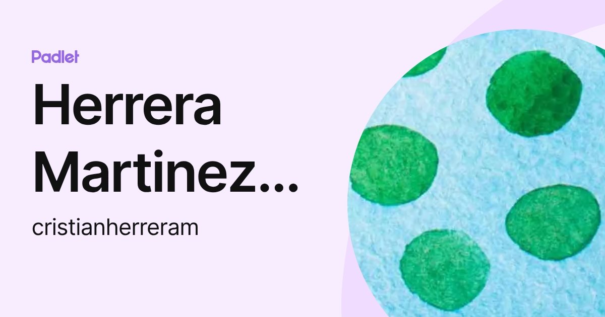 Herrera Martinez Cristian Camilo (cristianherreram) profile | Padlet
