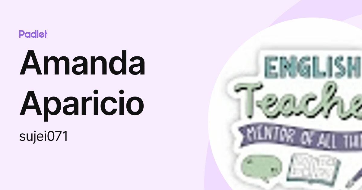 Amanda Aparicio (sujei071) profile | Padlet