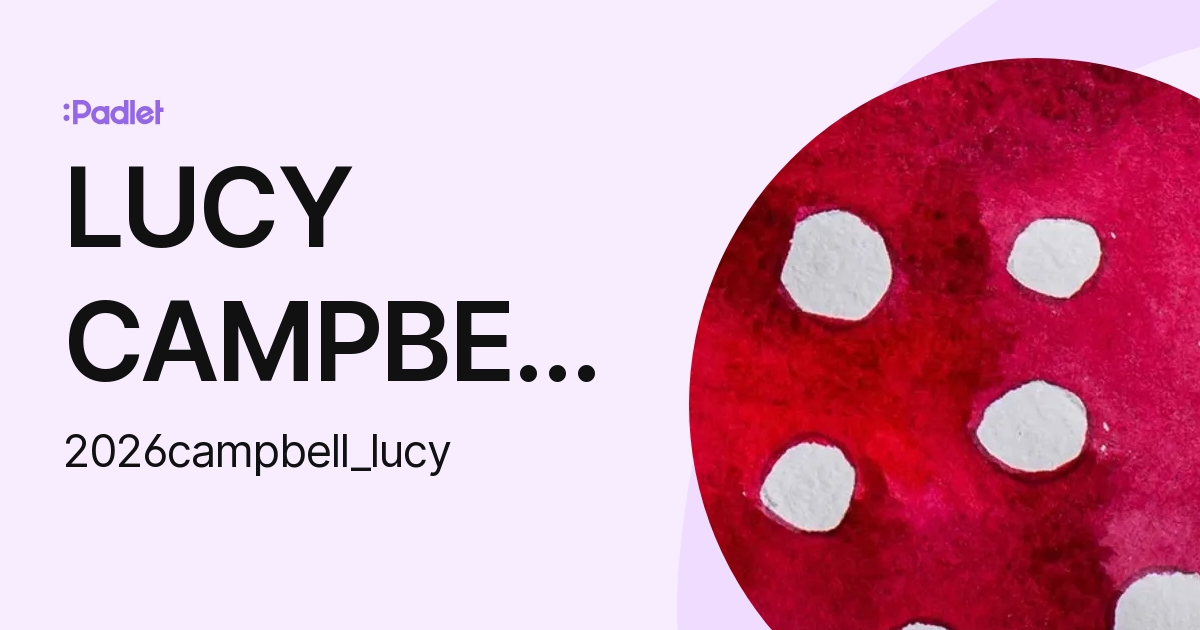 LUCY CAMPBELL (2026campbell_lucy) profile Padlet