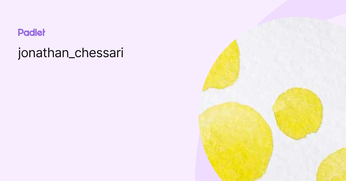 jonathan_chessari profile | Padlet