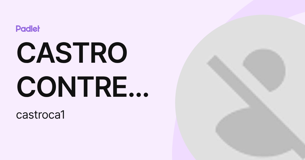CASTRO CONTRERAS ANDREA ELISA (castroca1) perfil | Padlet