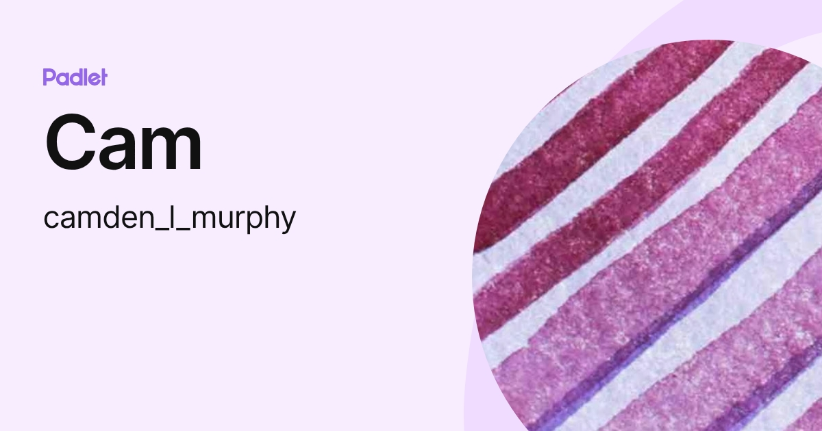 Cam (camden_l_murphy) profile | Padlet