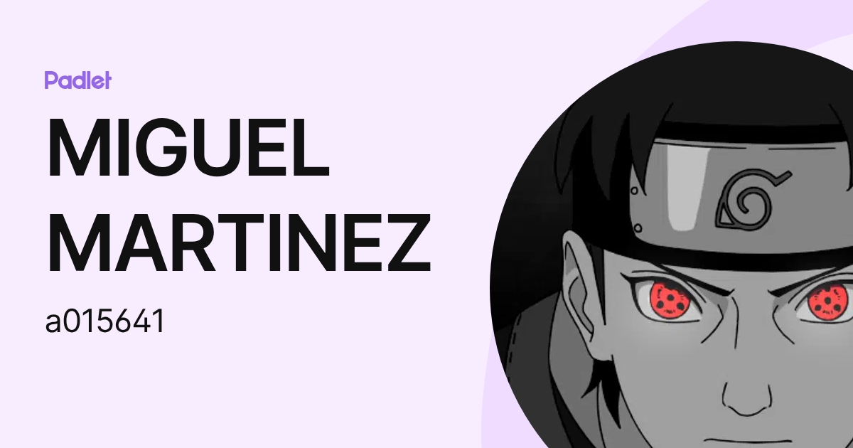 MIGUEL MARTINEZ (a015641) profile | Padlet