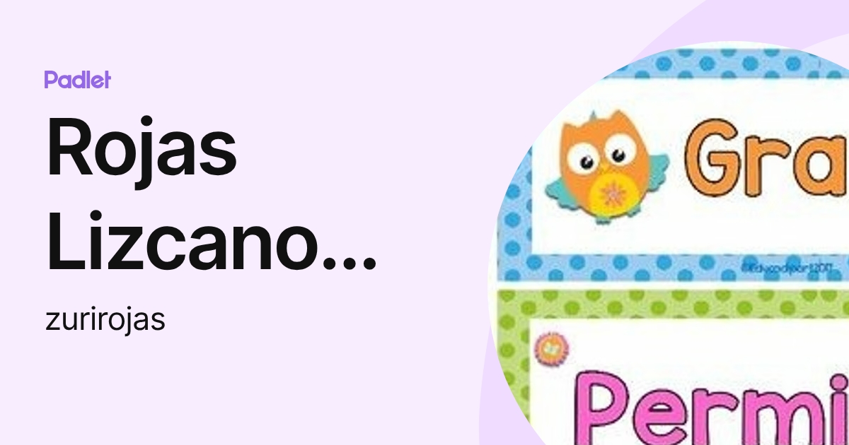 Rojas Lizcano Zuri Vanesa (zurirojas) profile | Padlet
