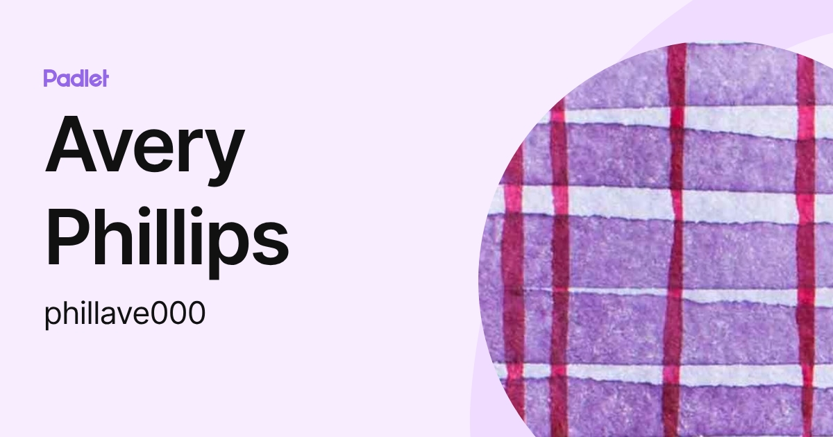 Avery Phillips (phillave000) profile | Padlet