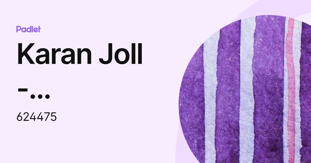 Karan Joll - Springbrook PS (1445) (624475) profile | Padlet