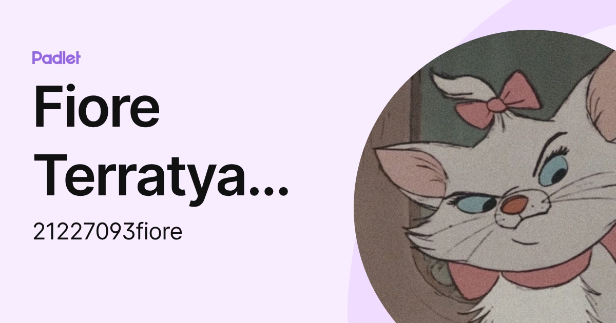 Fiore Terratya Wicaksono (21227093fiore) profile | Padlet