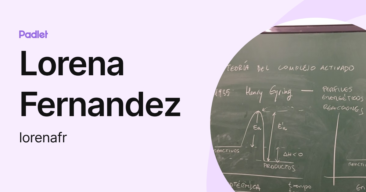 Lorena Fernandez (lorenafr) profile | Padlet