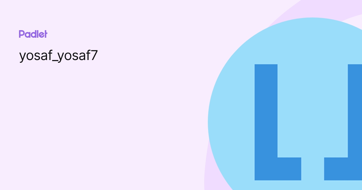 yosaf_yosaf7 profile | Padlet