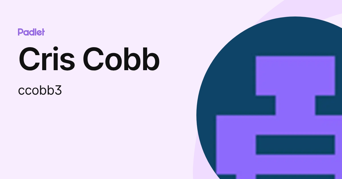 Cris Cobb (ccobb3) profile | Padlet