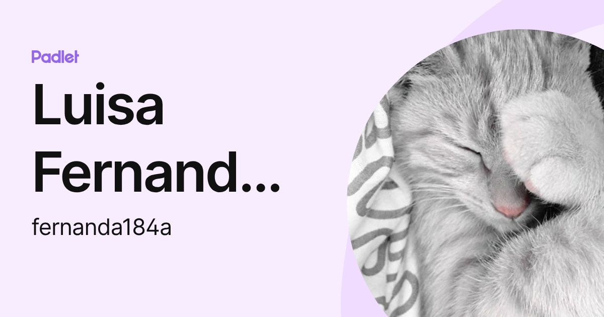 Luisa Fernanda Sánchez Ángel (fernanda184a) profile | Padlet