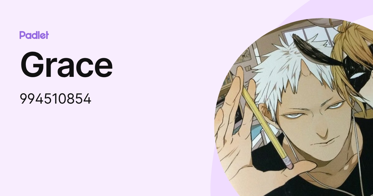 Grace (994510854) profile | Padlet