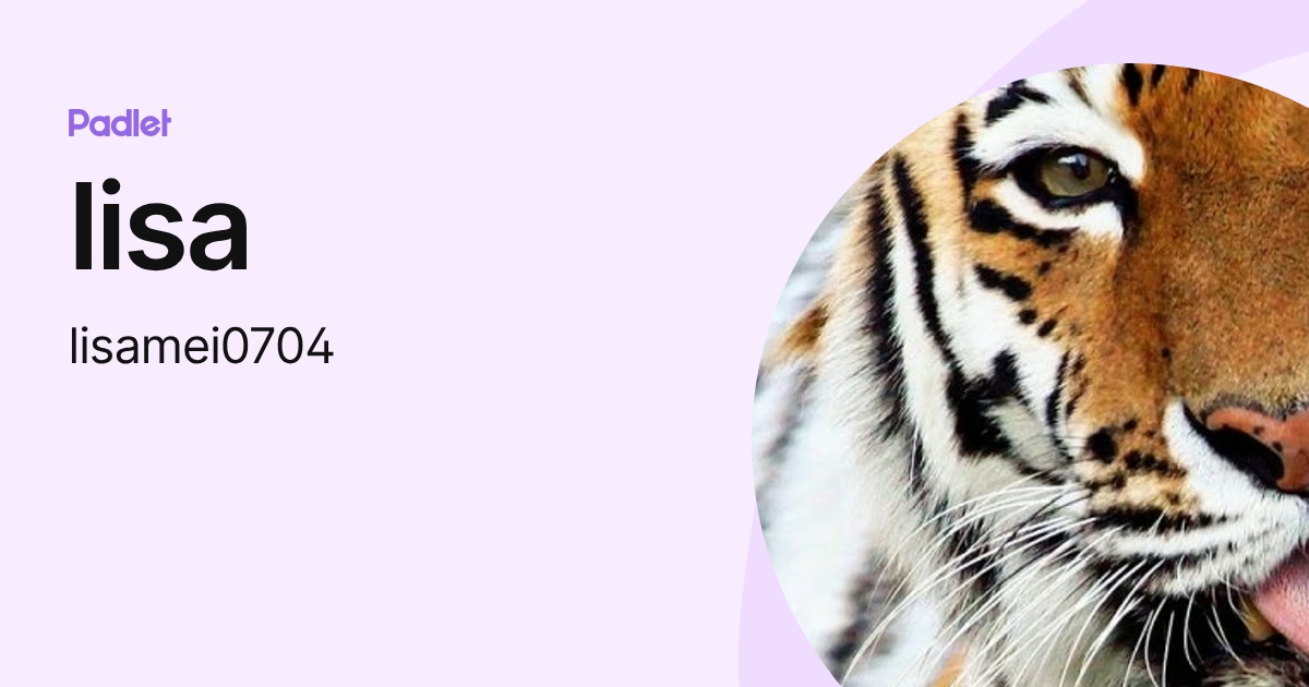lisa (lisamei0704) profile | Padlet