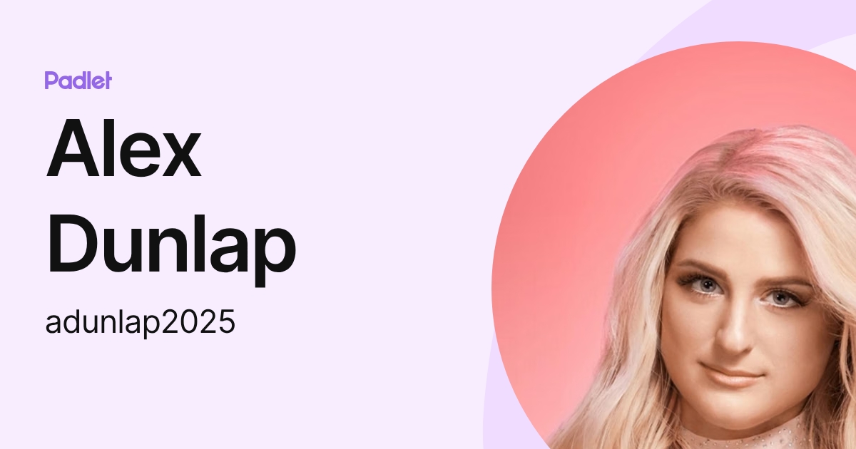 Alex Dunlap (adunlap2025) profile | Padlet