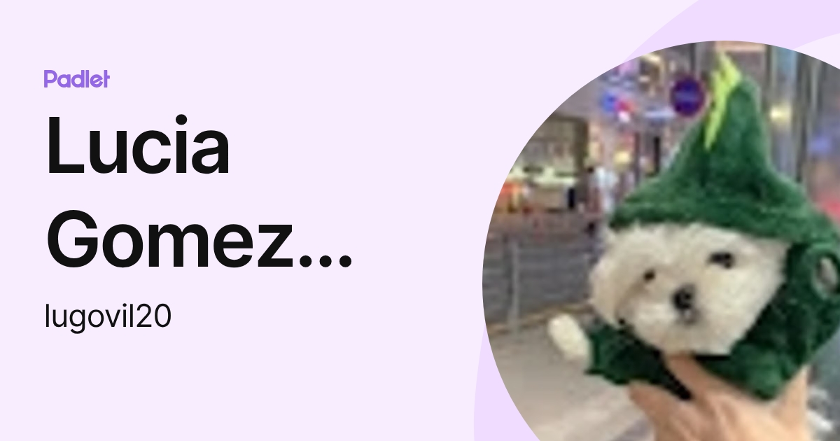 Lucia Gomez Vilcahuaman (lugovil20) profile | Padlet