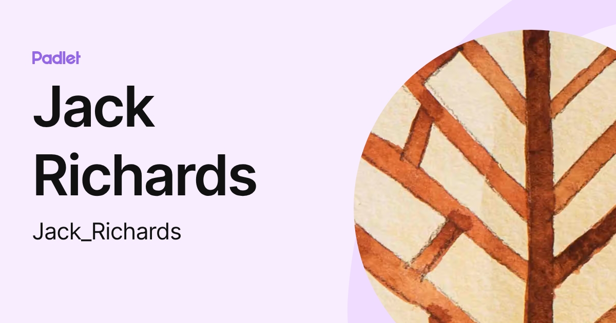 Jack Richards (Jack_Richards) profile | Padlet