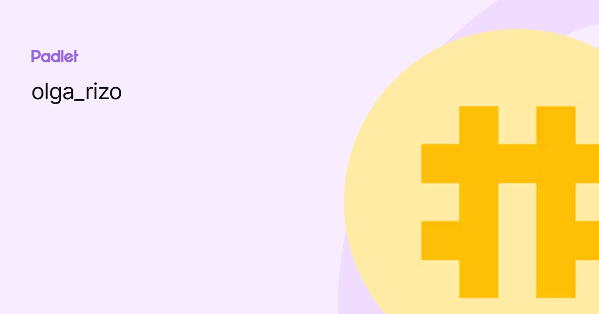 olga_rizo profile | Padlet