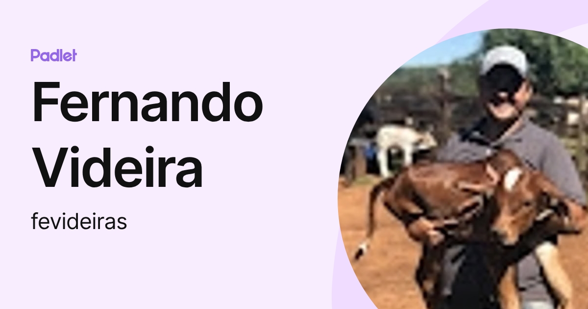 Fernando Videira (fevideiras) profile | Padlet