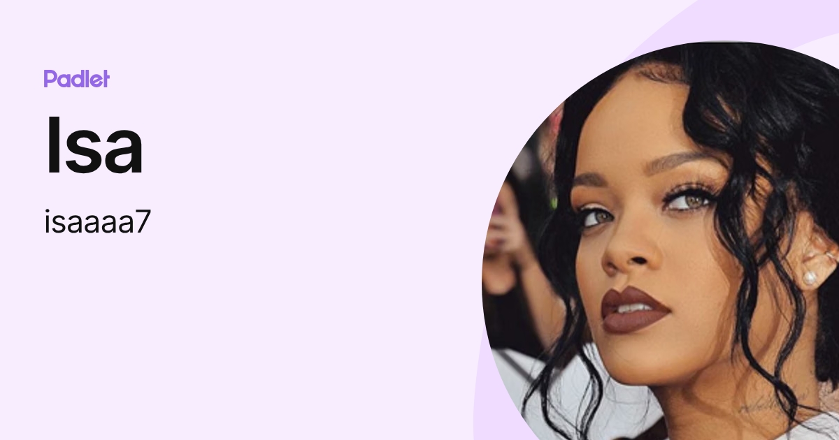 Isa (isaaaa7) profile | Padlet