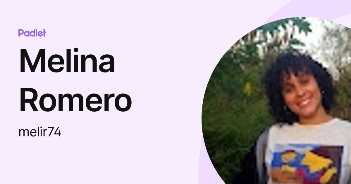 Melina Romero (melir74) profile | Padlet