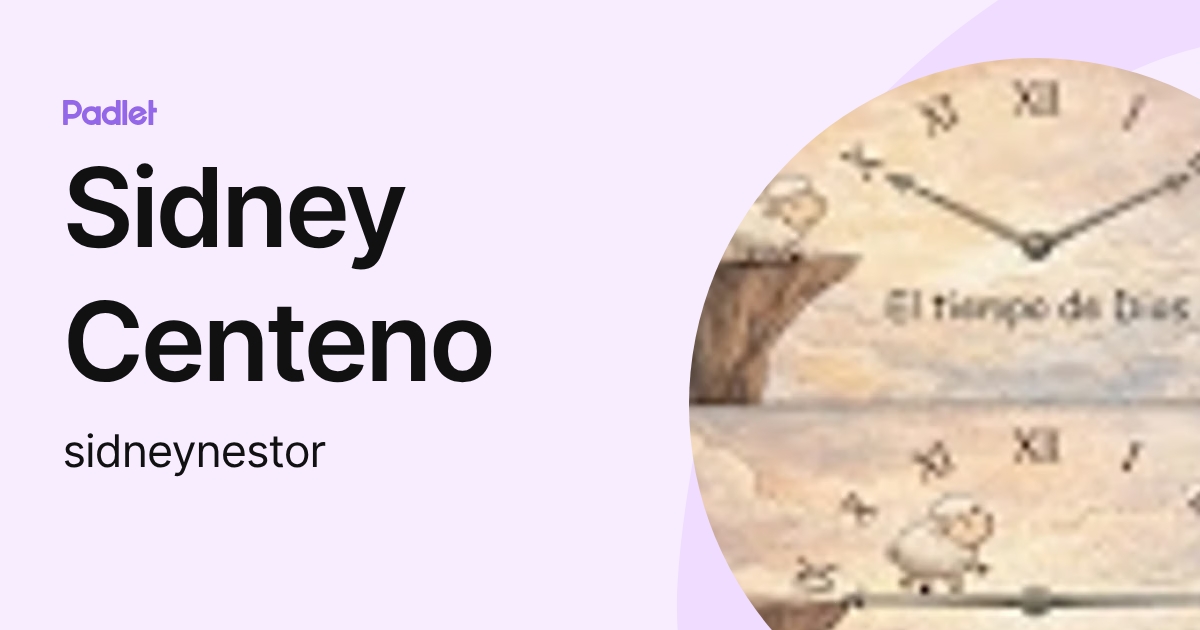 Sidney Centeno (sidneynestor) profile | Padlet