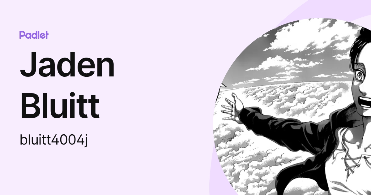 Jaden Bluitt (bluitt4004j) profile | Padlet