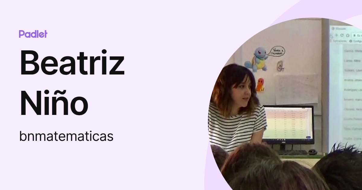 Beatriz Niño (bnmatematicas) profile | Padlet