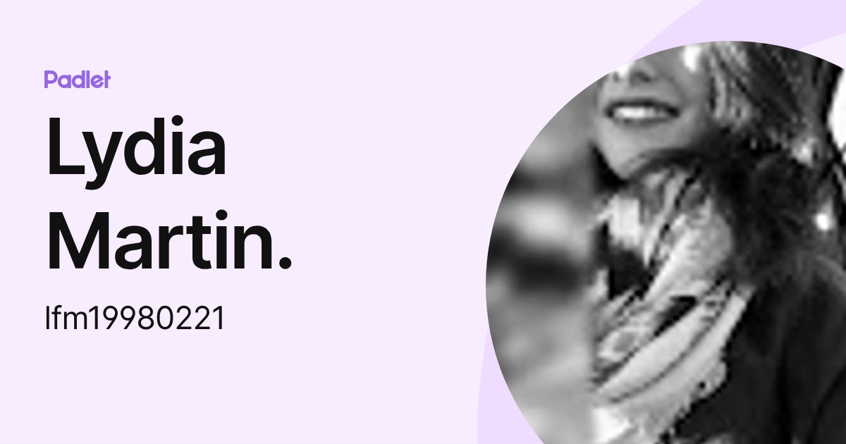 Lydia Martin. (lfm19980221) profile | Padlet