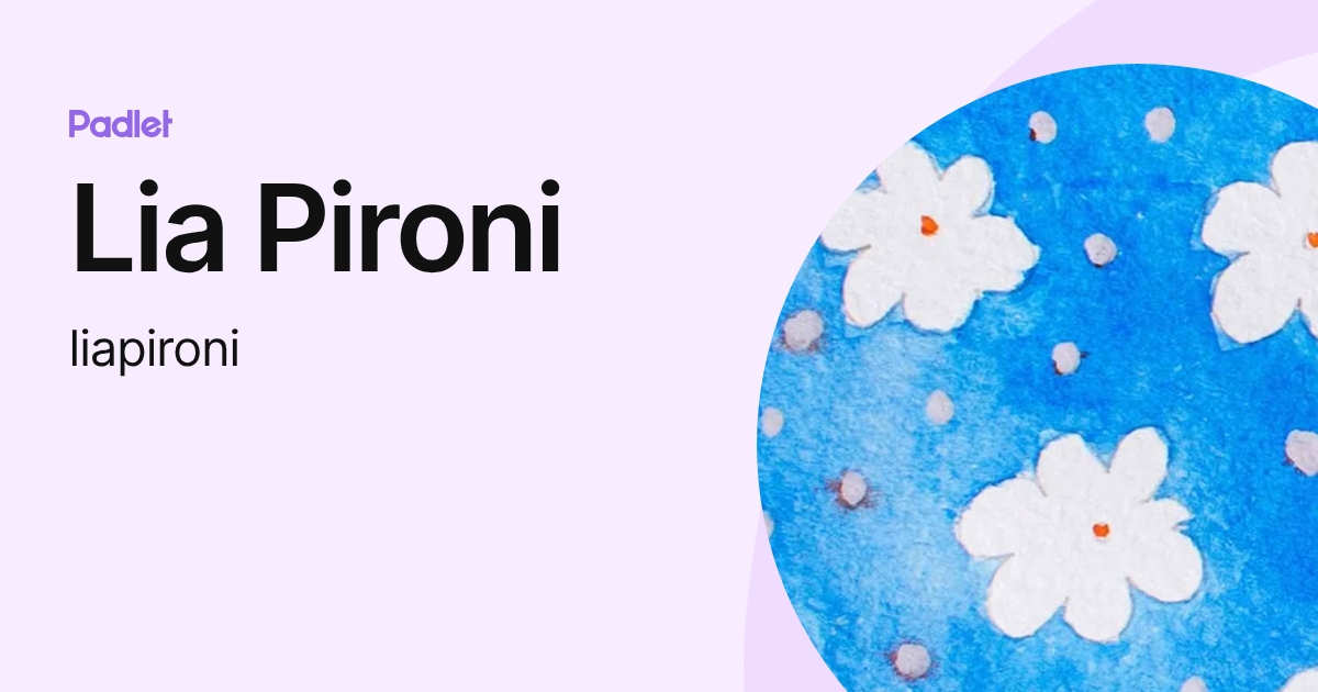 Lia Pironi (liapironi) profile | Padlet