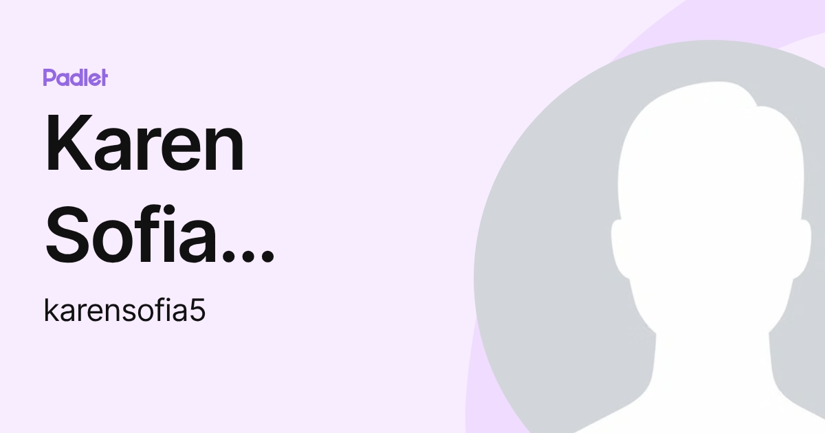 Karen Sofia Jaramillo (karensofia5) profile | Padlet