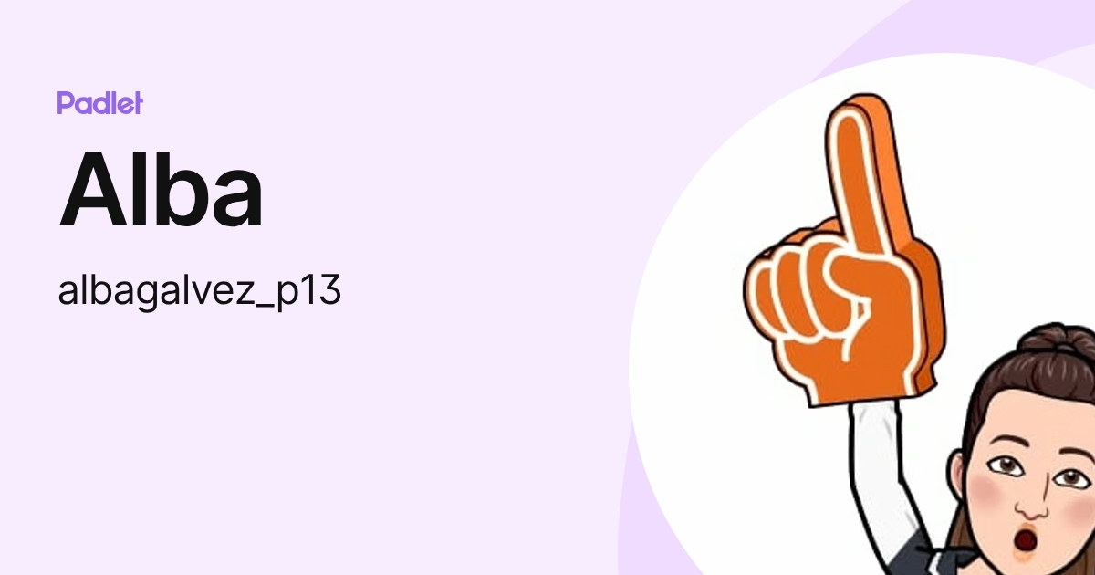 Alba (albagalvez_p13) profile | Padlet