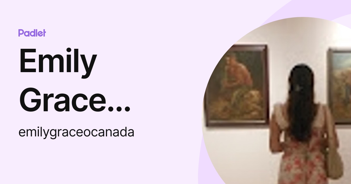 Emily Grace Ocañada (emilygraceocanada) profile | Padlet
