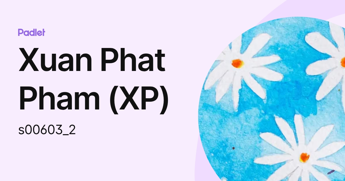 Xuan Phat Pham (XP) (s00603_2) profile | Padlet