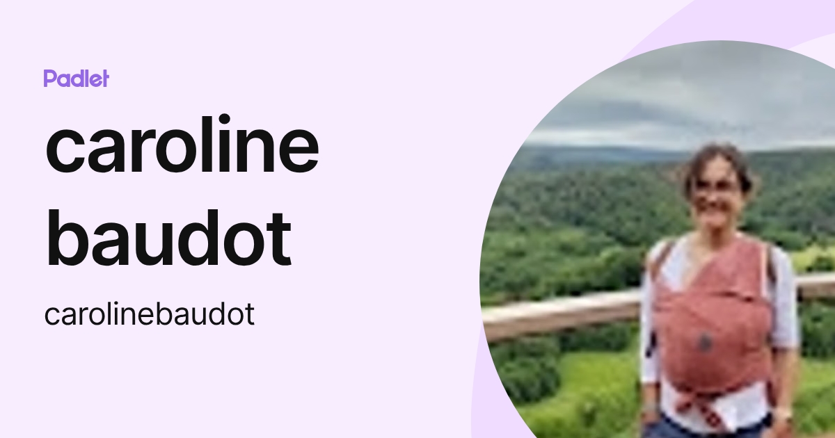 caroline baudot (carolinebaudot) profile | Padlet
