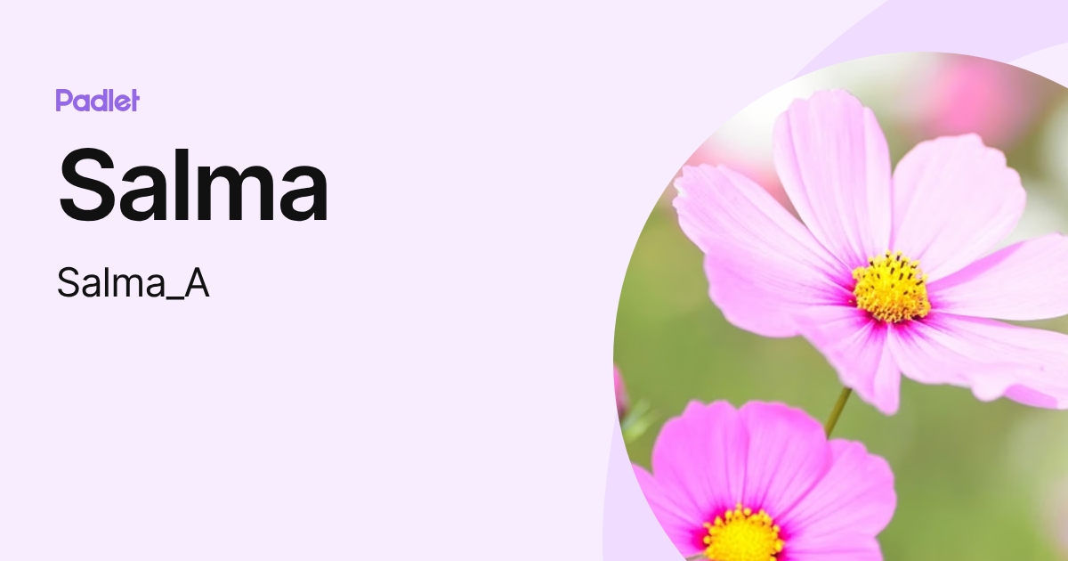 Salma (Salma_A) profile | Padlet