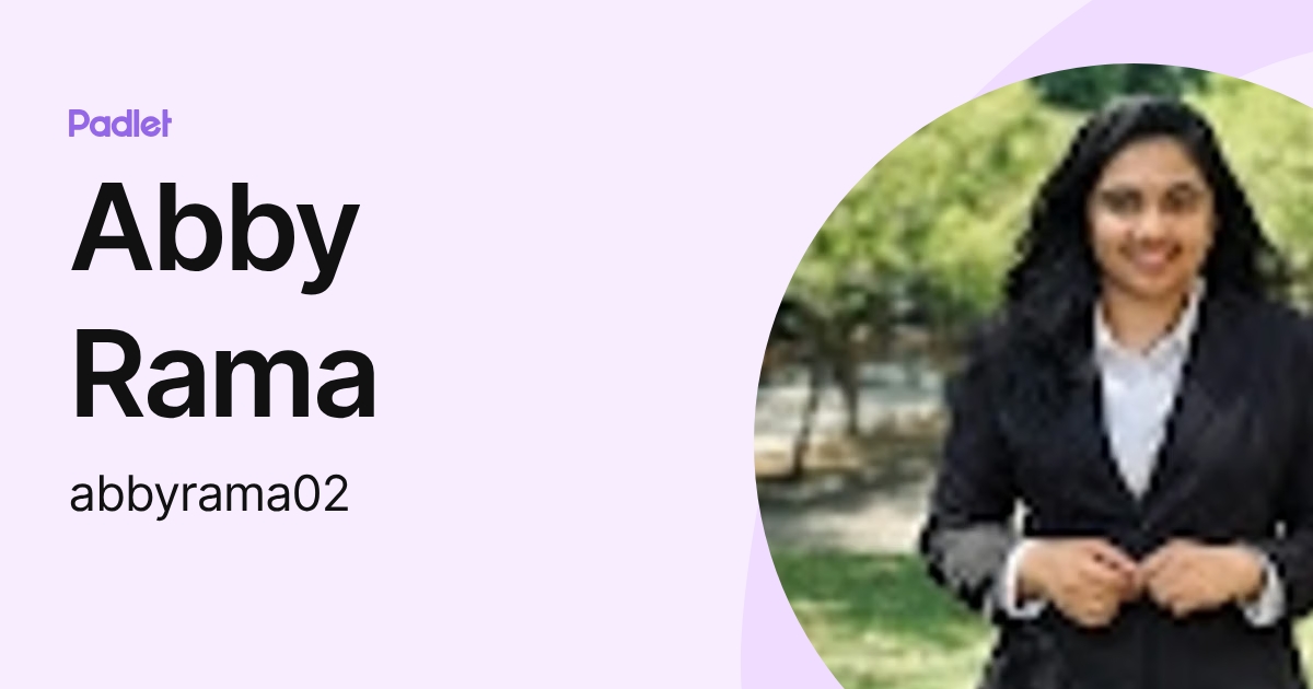 Abby Rama (abbyrama02) profile | Padlet