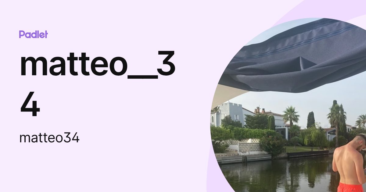 matteo__34 (matteo34) profile | Padlet
