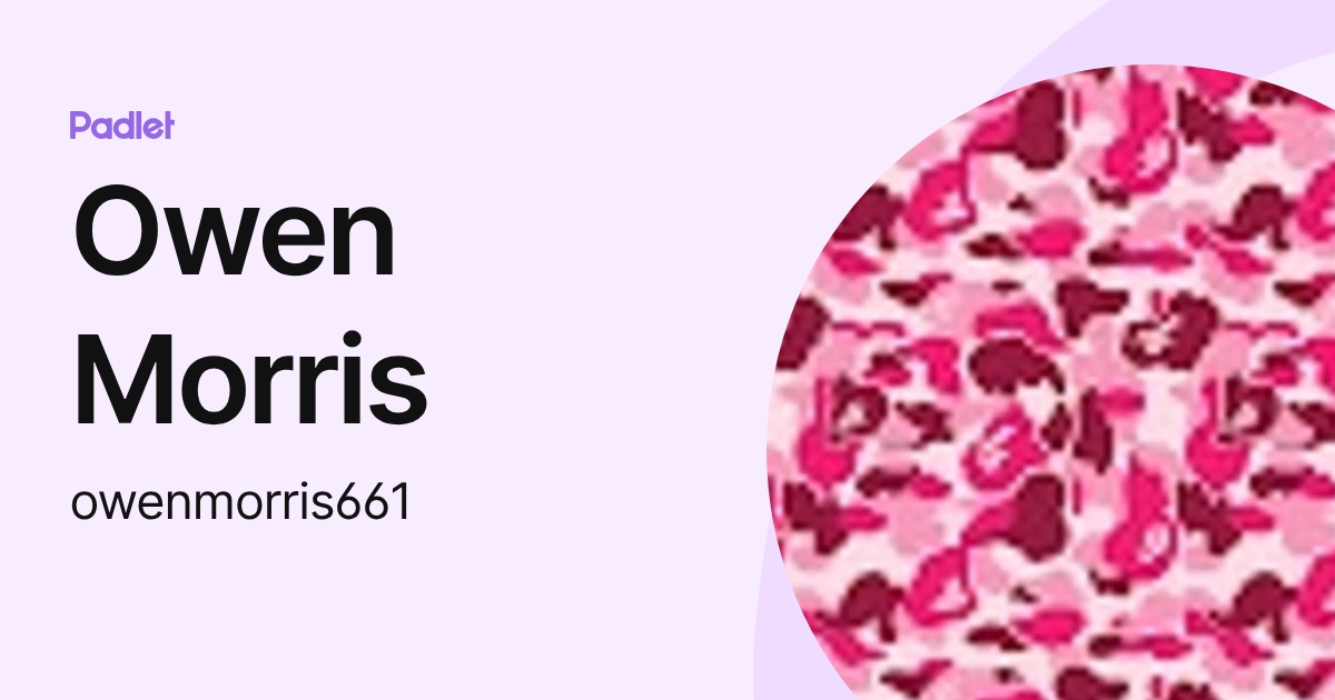 Owen Morris (owenmorris661) profile | Padlet