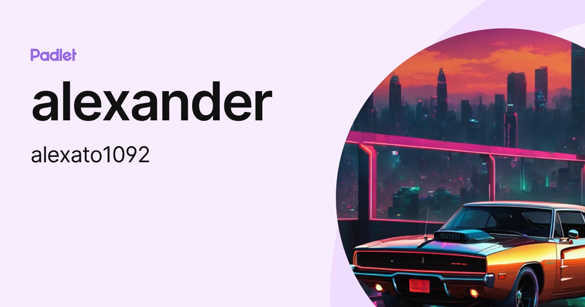 cool man (alexato1092) profile | Padlet