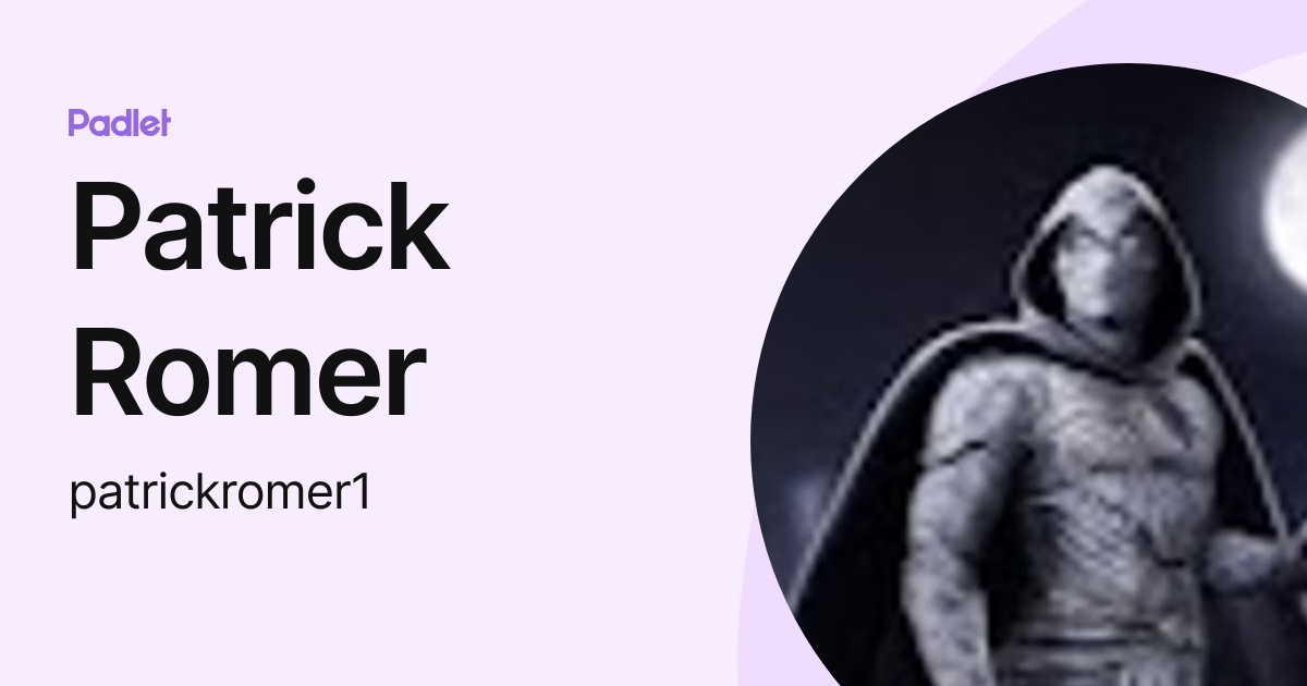 Patrick Romer (patrickromer) profile | Padlet