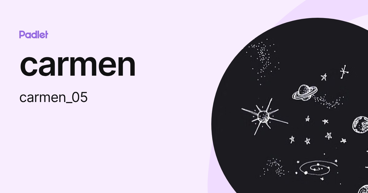 carmen (carmen_05) profile | Padlet