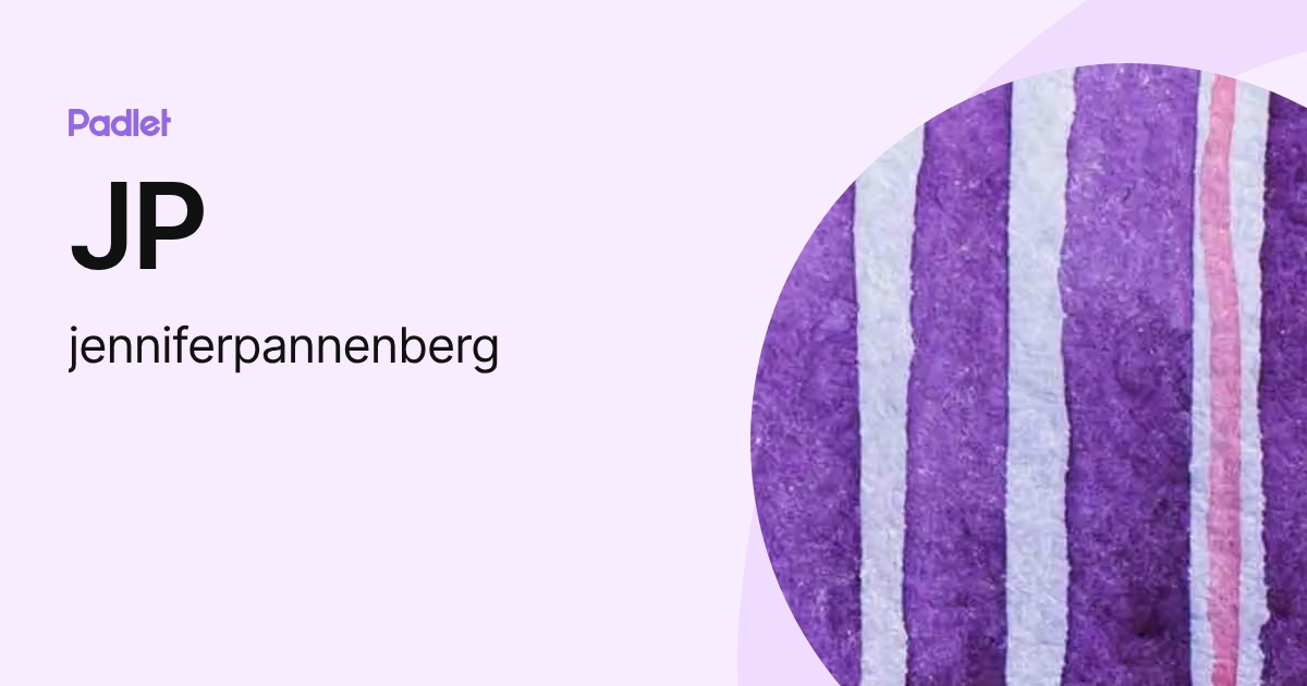 JP (jenniferpannenberg) profile | Padlet